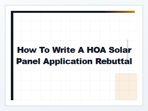 How to Craft a Solar Panel Application Rebuttal