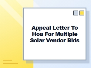 How to Appeal Your Hoa's Solar Bid Rule